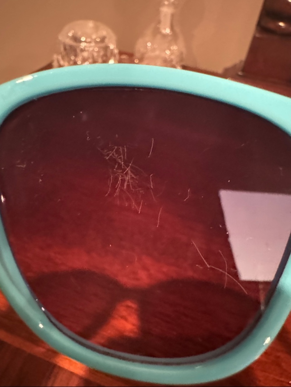 Tiffany & Co. Two-Tone Cat Eye Sunglasses in Tiffany Blue and Black - Picture 2 of 6